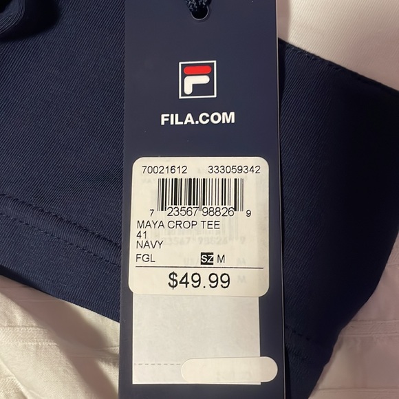 Fila tri colour crop top - NEVER WORN WITH TAG - Picture 6 of 6